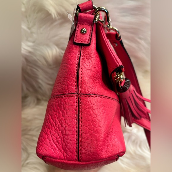 KATE SPADE Leather Southport Avenue Zinnia Hot Pink Pebbled Leather NWT - Picture 15 of 16